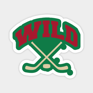 Wild Hockey Small Logo Magnet