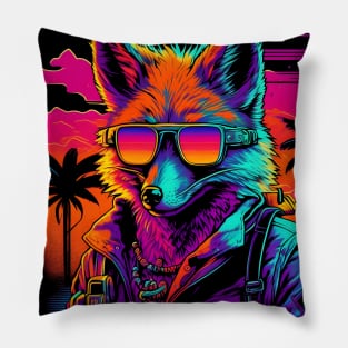 Miami Fox Pillow