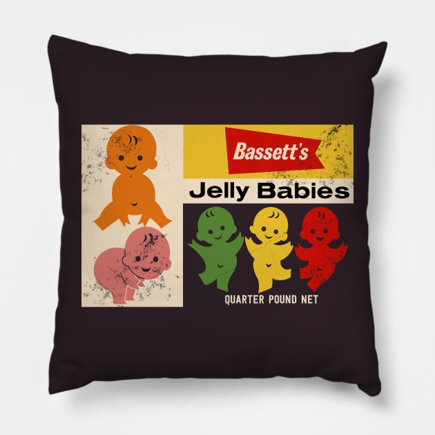 Vintage Bassett's Jelly Babies Pillow by StudioPM71