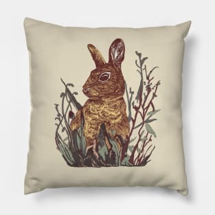 Foliage Bunny Pillow