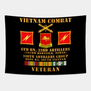 Vietnam Combat Veteran - 6th Bn 33rd FA - 108th Artillery Group w VN SVC Tapestry