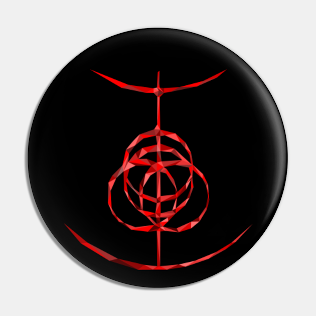 The Elden Ring Polygon Elden Ring Pin TeePublic
