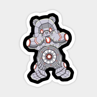 mecha cyborg care bear funny Magnet