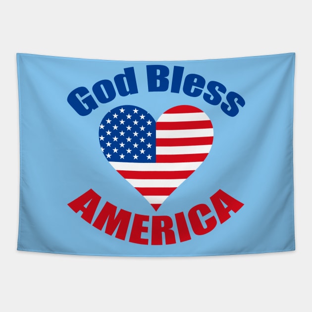 God Bless America Tapestry by epiclovedesigns