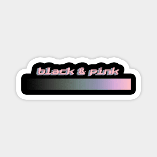 Black and Pink Magnet