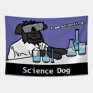 Science Dog Tapestry