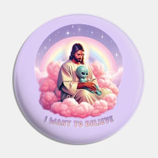 Believe in Aliens Pin