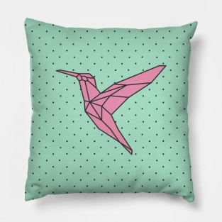 Poly Hummingbird Pillow