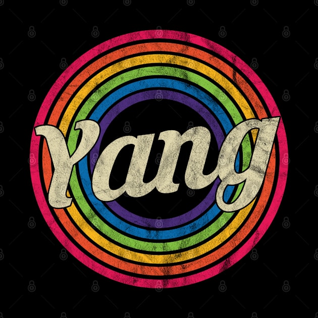 Yang- Retro Rainbow Faded-Style by MaydenArt