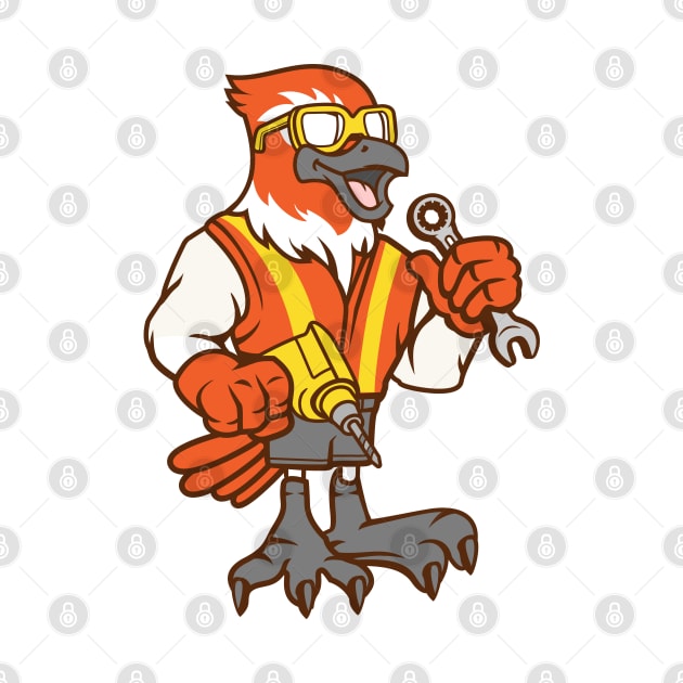 Construction worker bird by ShirtyLife