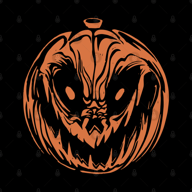 Menacing Pumpkin Grin by Life2LiveDesign