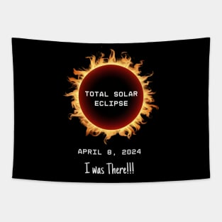 Total Solar Eclipse 2024 Totality April 8 2024 I was there Memorabilia, Blazing glowing sun Outline Tapestry