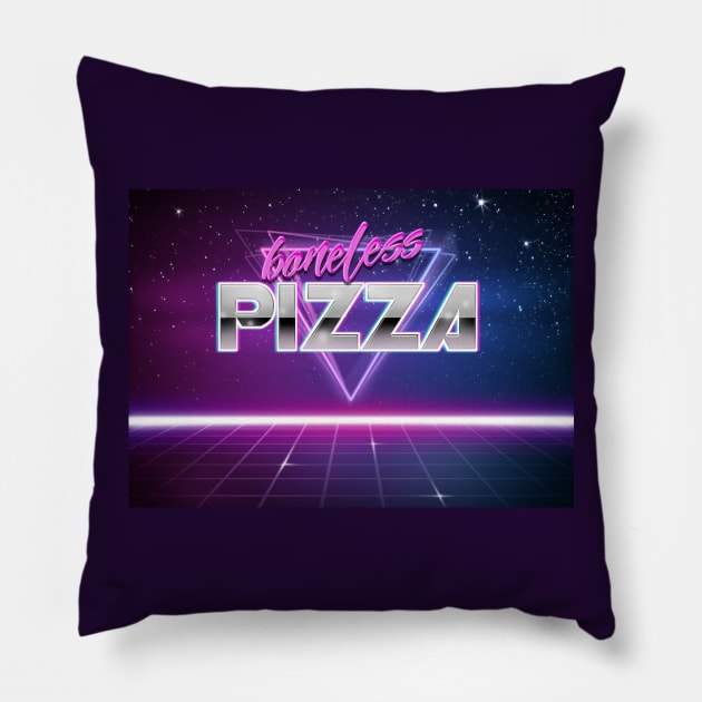 boneless pizza retro meme Pillow by dapperpickle