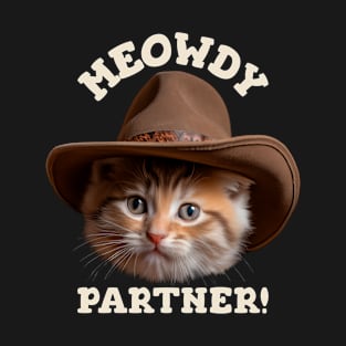 Cute Cowboy Cat T-Shirt