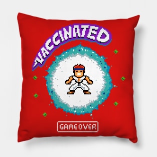 Vaccinated 8 Bit Pillow