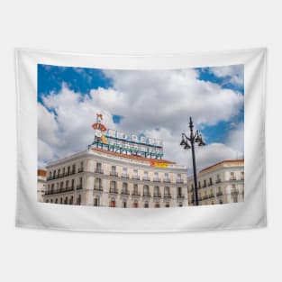 Puerta del Sol in Madrid Tapestry