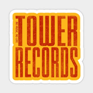 Simple Tower Records Vintage Magnet