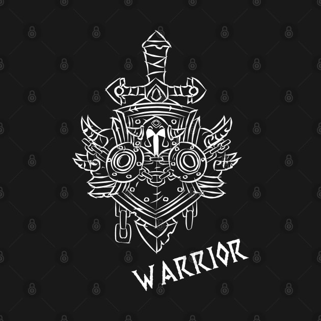 Warrior Crest (White) by DeLyss-Iouz