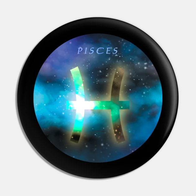 Pisces Galaxian Pin by crtswerks