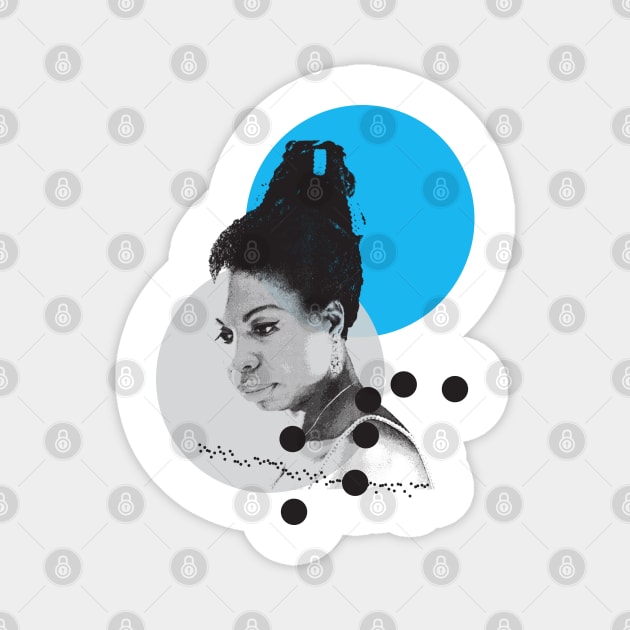 Nina Simone Magnet by Jay_Kreative