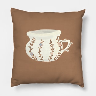 Floral Chamber Pot Pillow