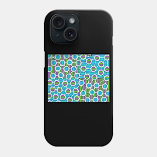 Maze with Colorful Lines & Dots Phone Case