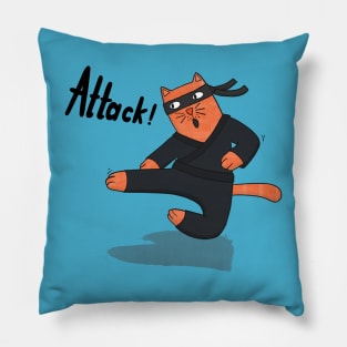 Karate Cat Pillow