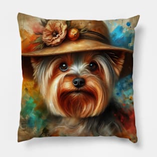 Yorkshire Terrier Art Pillow