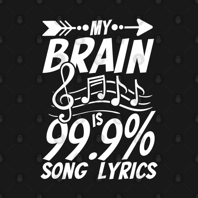 My Brain Is 99.9% Song Lyrics by AngelBeez29