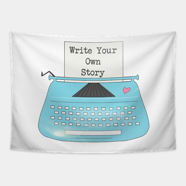 Typewriter write your own story Tapestry by KaisPrints