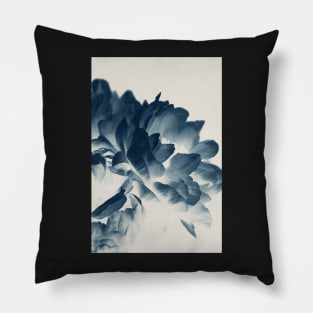 Blue Paeonia #3 Pillow