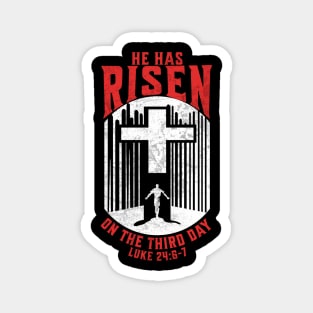 He Has Risen Matthew 28:6 Bible Verse for Easter V1 Magnet