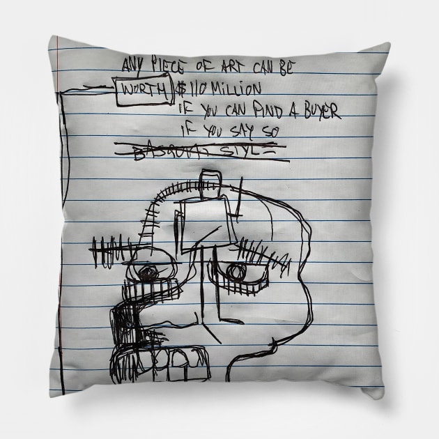 For Sale $110 Million Pillow by Mijumi Doodles