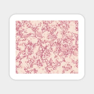 Carnation pink marble shimmer Magnet