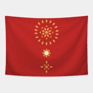 Royal Mantle | Burning Red Lion Tapestry