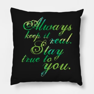Keep It Real - Violet Pillow