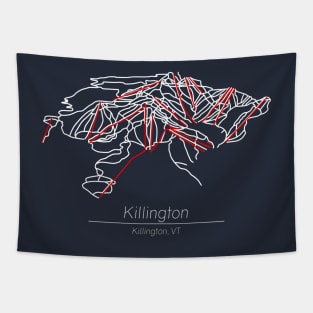 Killington Ski Map Tapestry