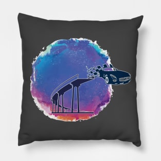 Drive To Another Univers Design Pillow