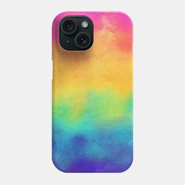 Rainbow LGBTQ Pride Tie Dye Fantasy Phone Case by gonegirldesigns