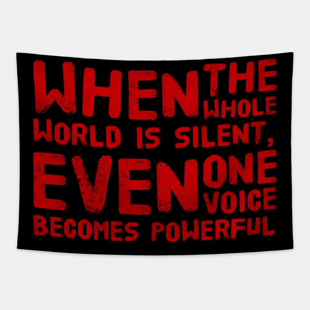 One voice Tapestry by MADMIKE CLOTHING