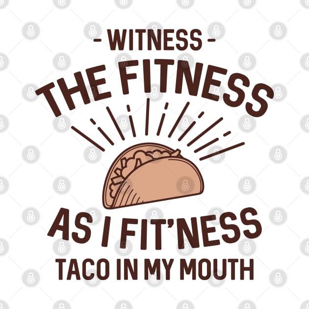 Fitness Taco by LuckyFoxDesigns