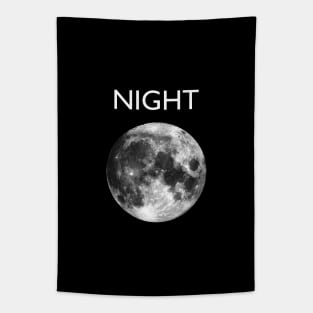 NIGHT and moon Tapestry