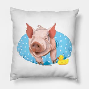 Piggy in the Pool Pillow