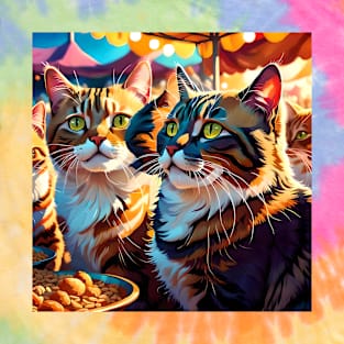 Food Festival Cats T-Shirt