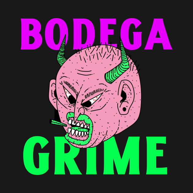 Bodega Grime Nihilist Absurd Silly Dark Humor T-Shirt by TV Dinners