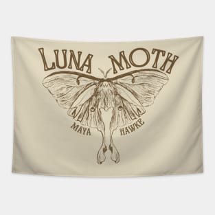 LUNA MOTH - MAYA HAWKE SONG ART Tapestry
