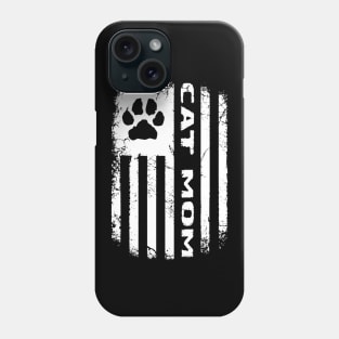 Cat Mom Distressed Flag Phone Case