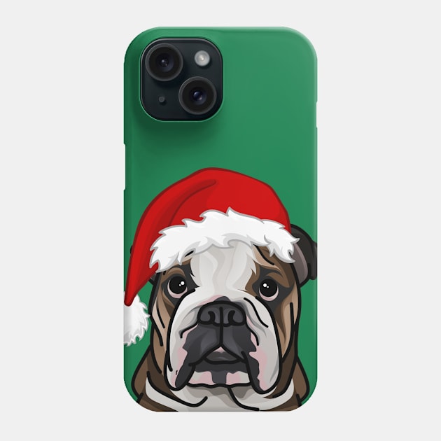 Santa Bulldog Phone Case by That's My Doggy