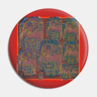 Evil faces of SuperDude Pin