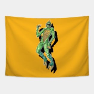 floating sleestak Tapestry